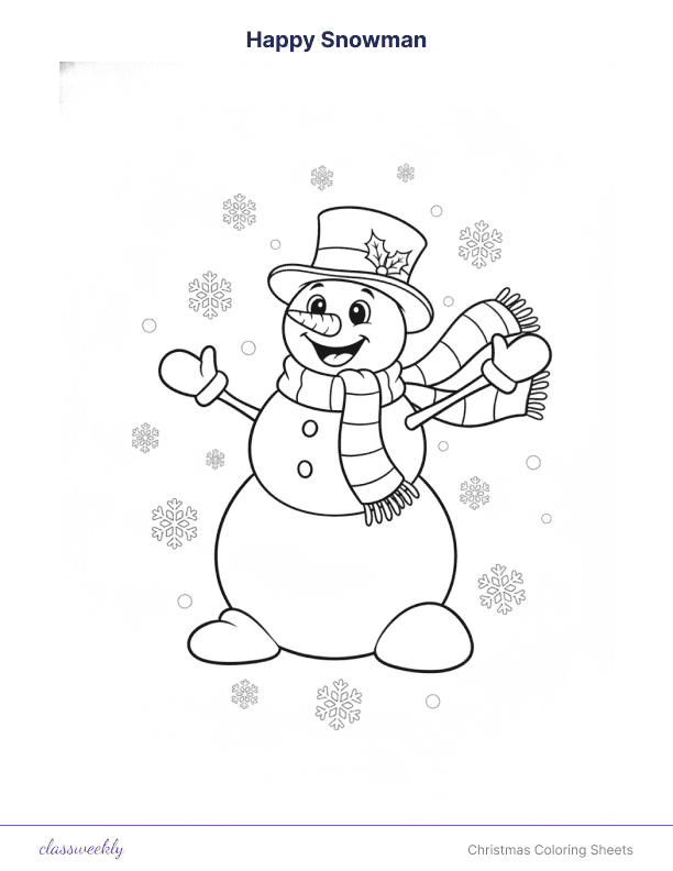 Christmas Coloring Sheets - Kindergarten Holiday Activities worksheet preview