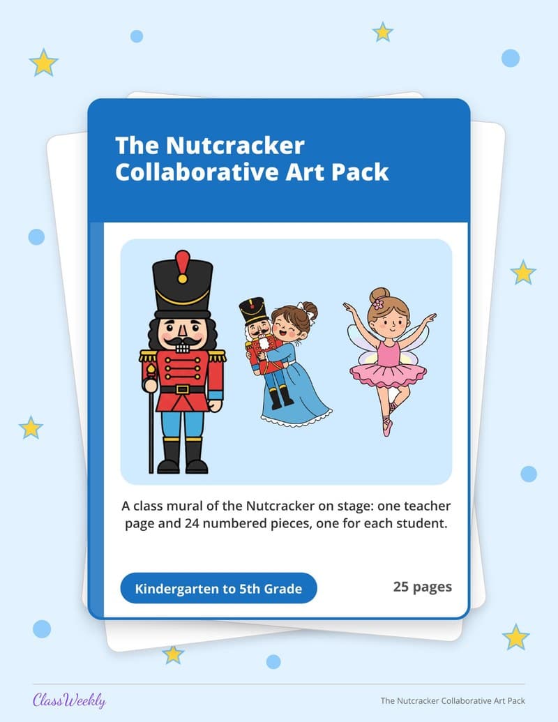The Nutcracker Collaborative Art Pack - 2nd Grade Classroom Setup printable preview