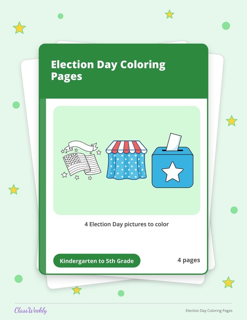 Election Day Coloring Pages - 3rd Grade Coloring Pages printable preview