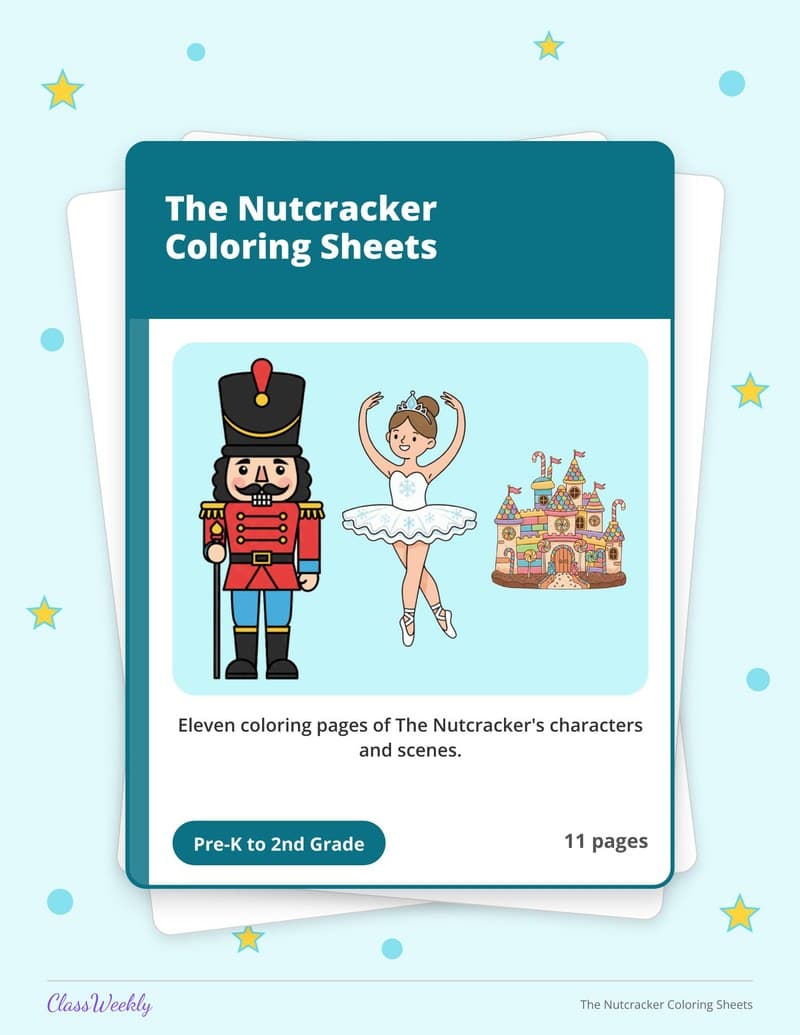 The Nutcracker Coloring Sheets - Kindergarten Coloring Pages printable preview