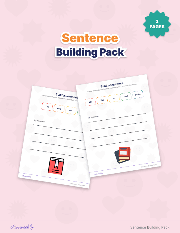 Sentence Building Pack - 2nd Grade Grammar worksheet preview