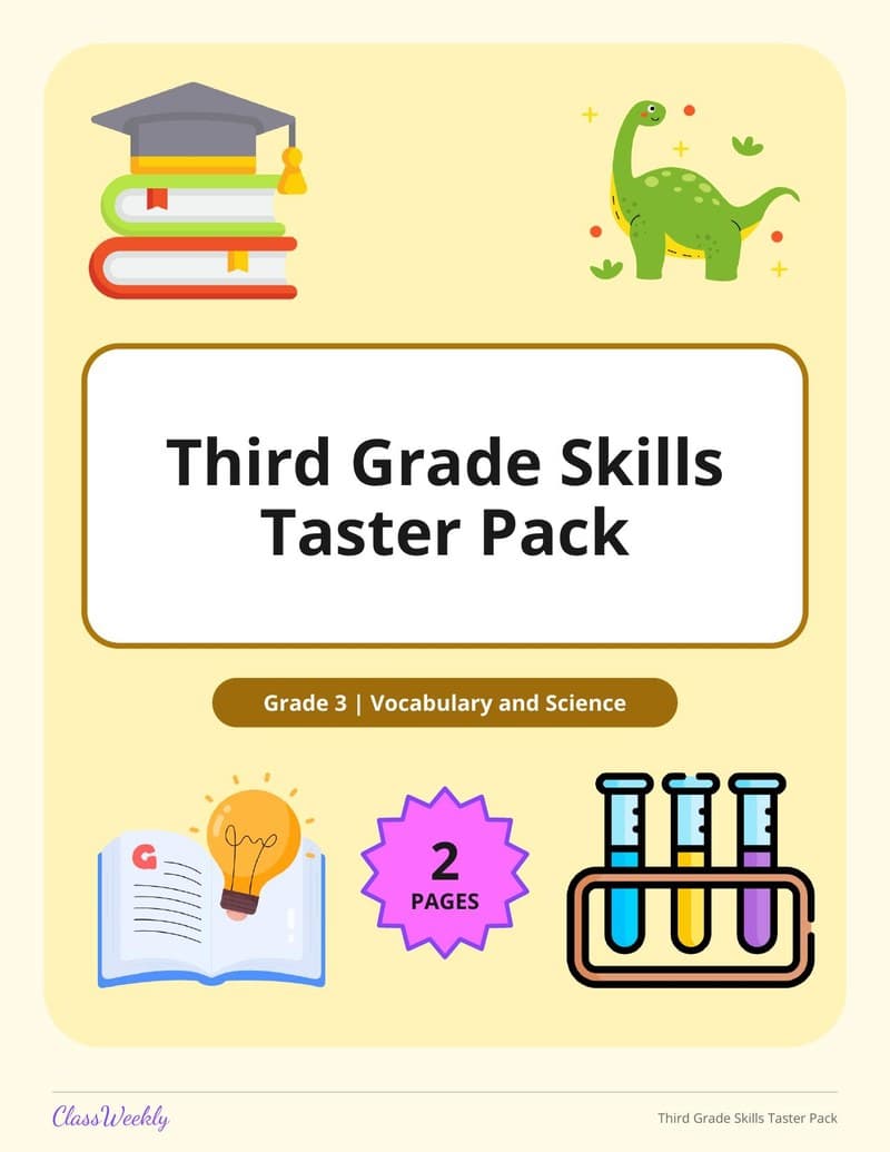 Third Grade Skills Taster Pack - 3rd Grade Graphic Organizers printable preview