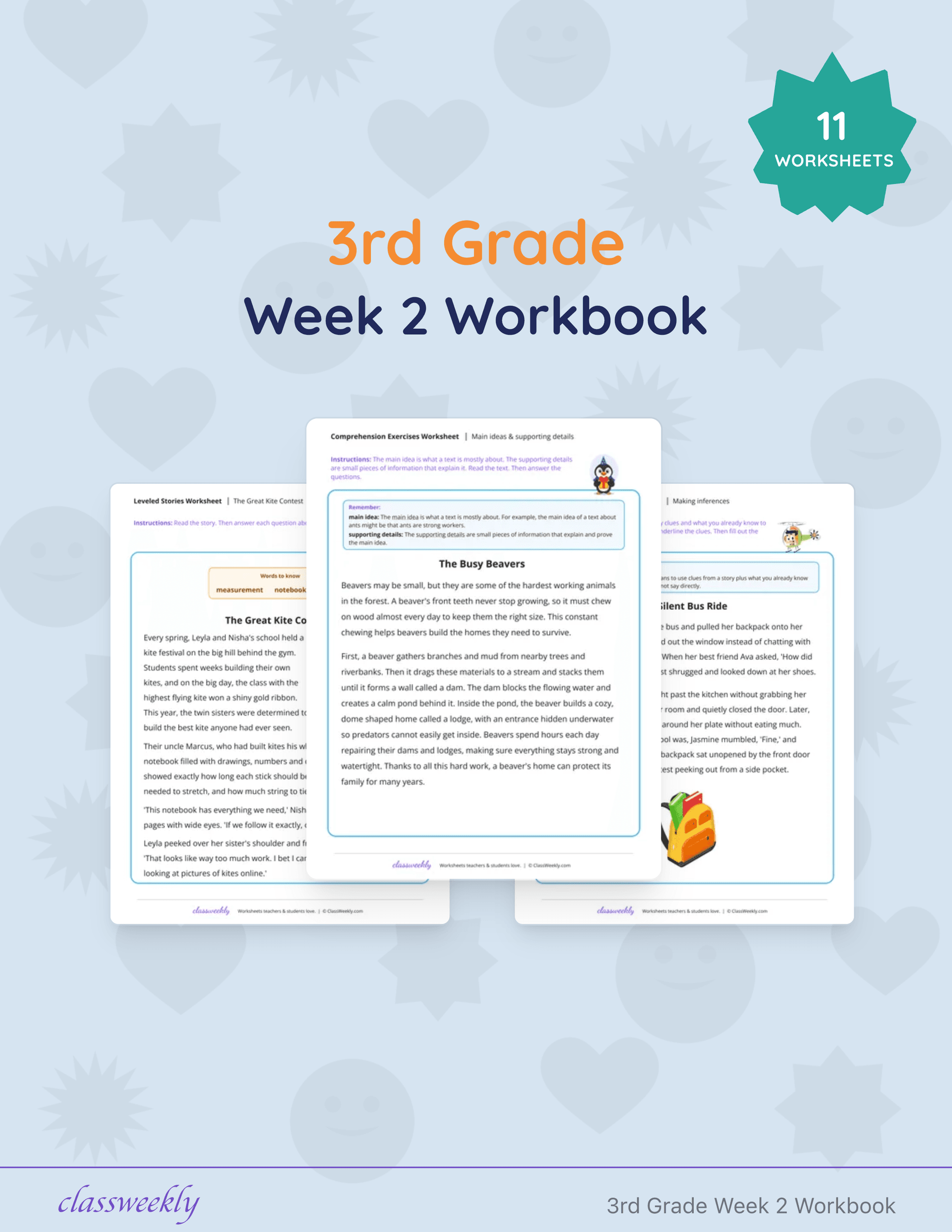 3rd Grade Week 2 Workbook