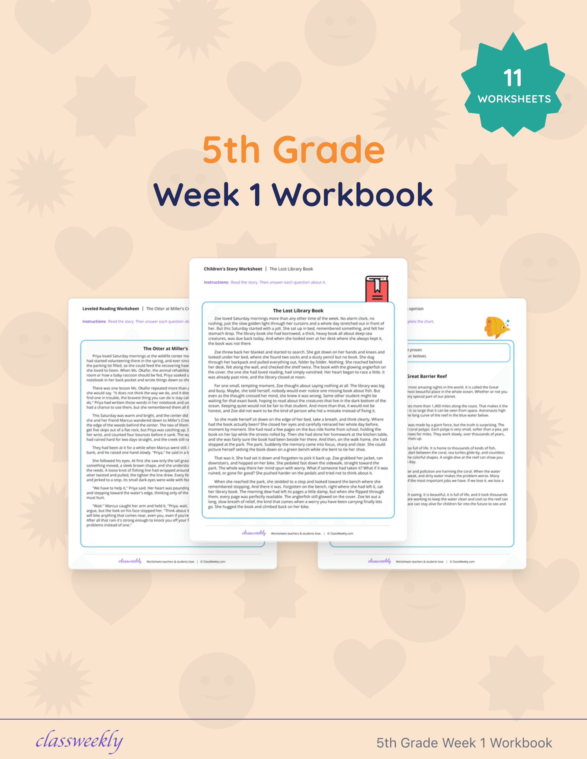 5th Grade Week 1 Workbook