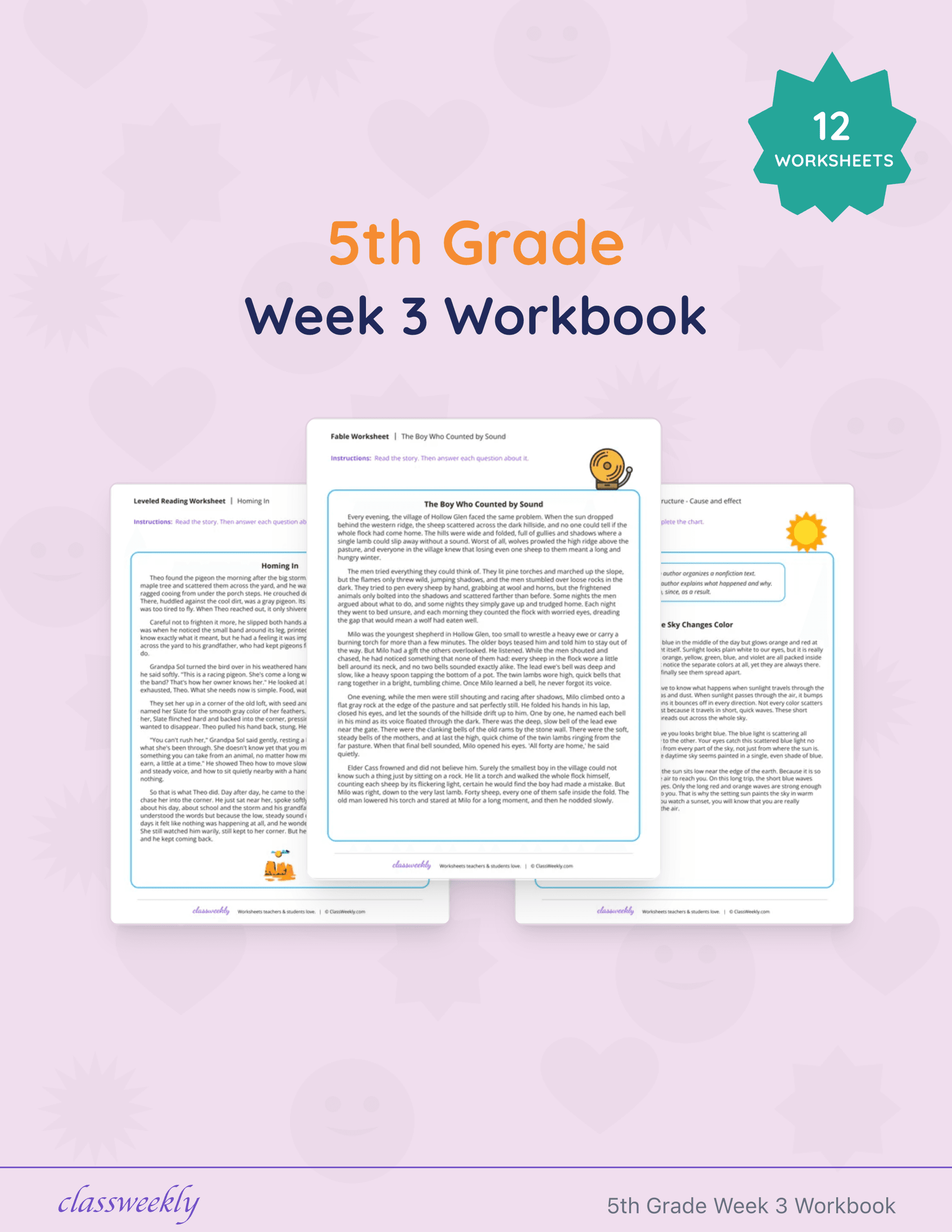 5th Grade Week 3 Workbook