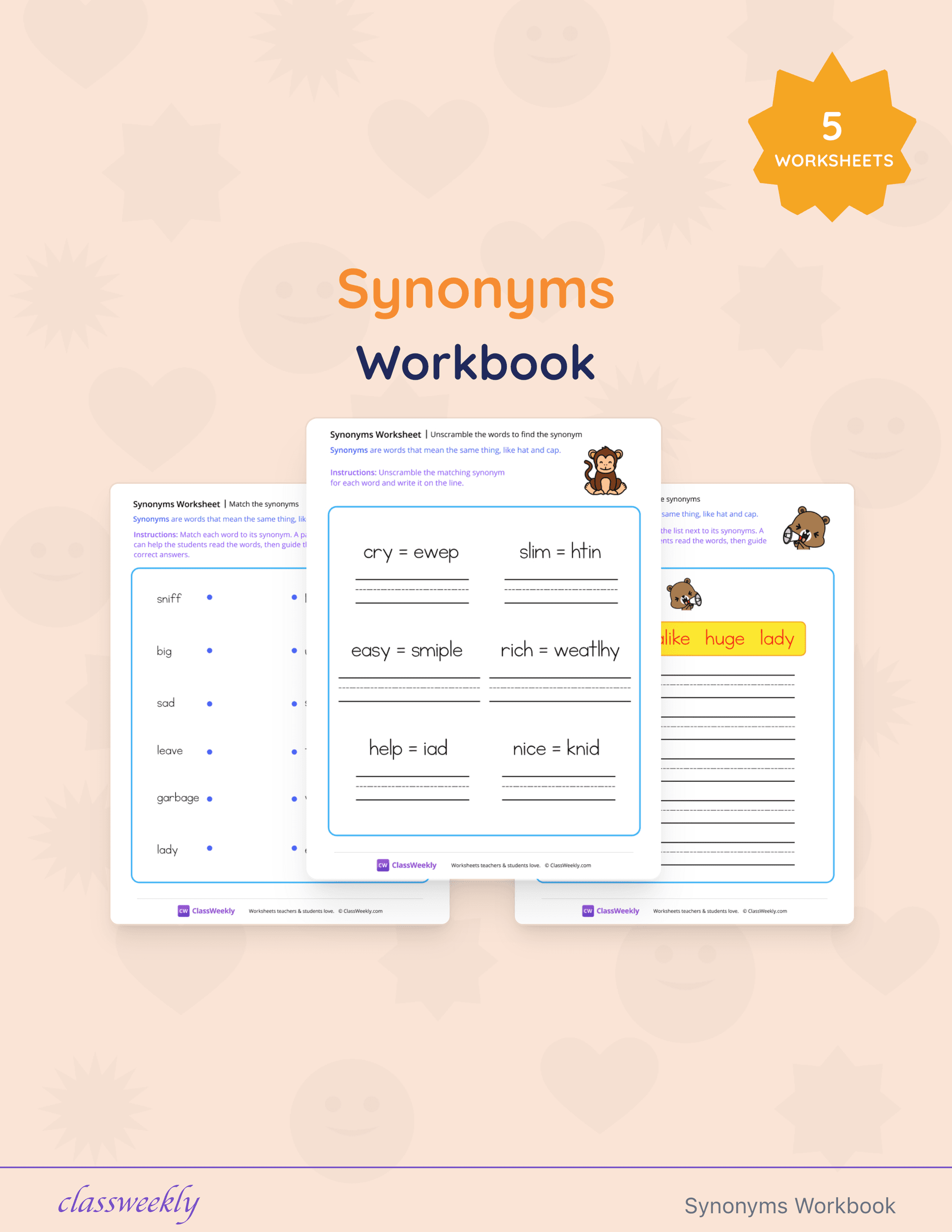 Synonyms Workbook cover