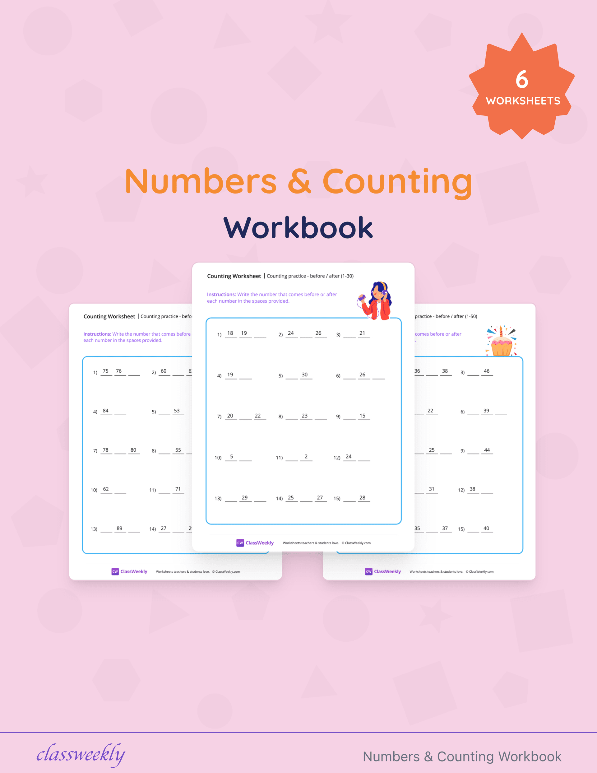 Numbers & Counting Workbook cover