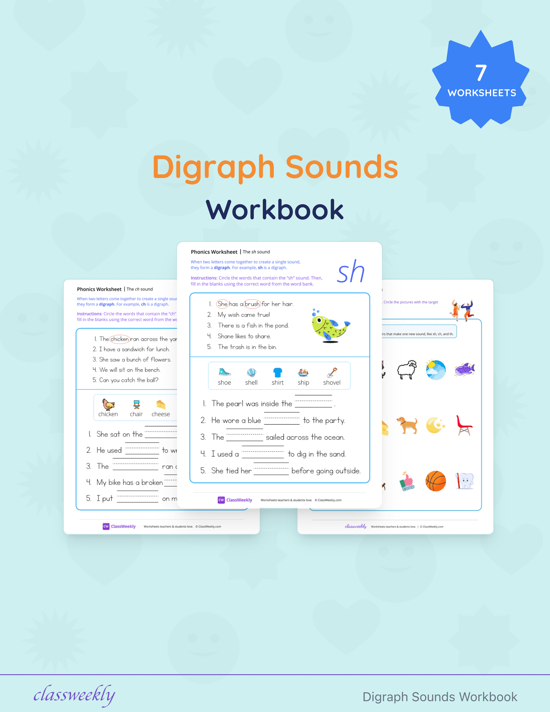 Digraph Sounds Workbook cover