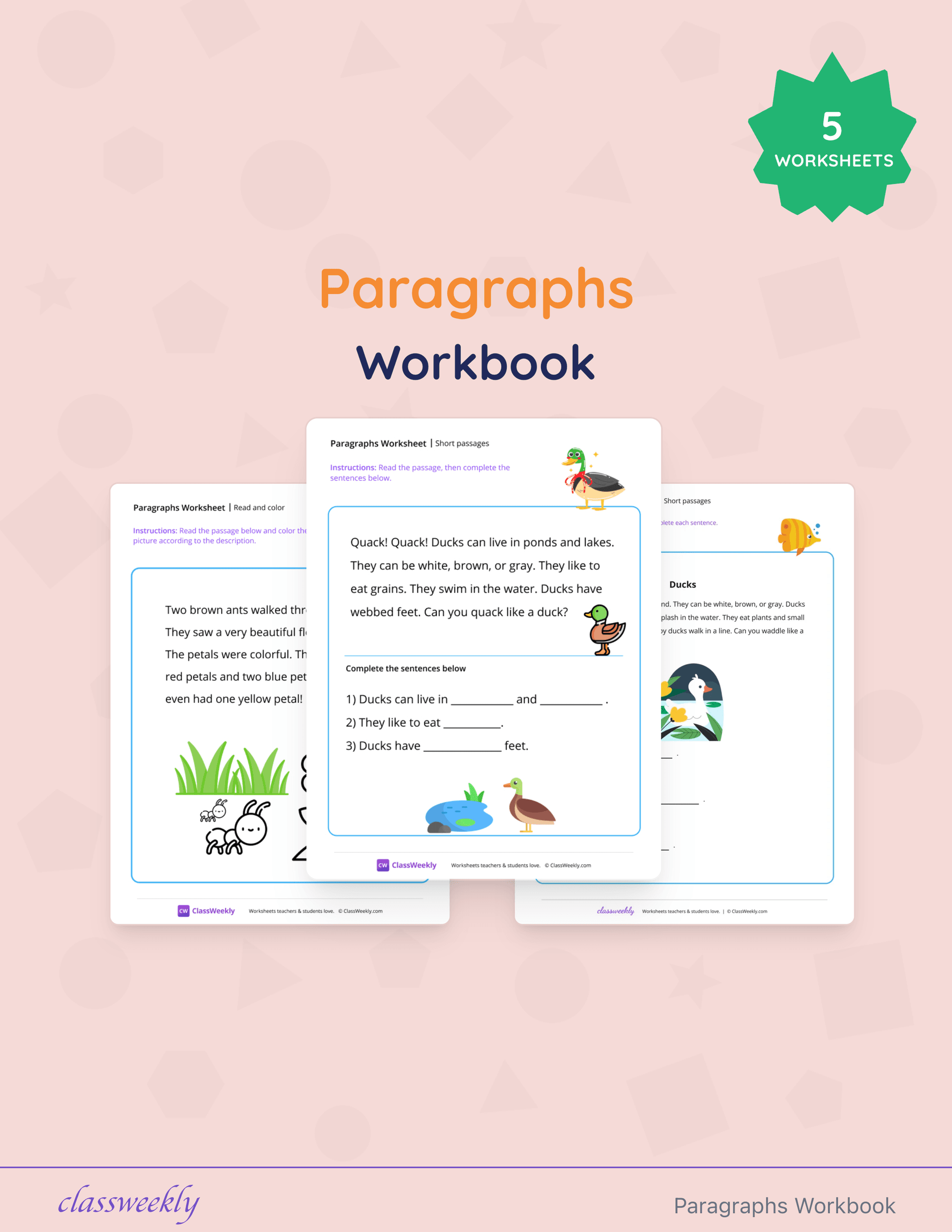 Paragraphs Workbook cover