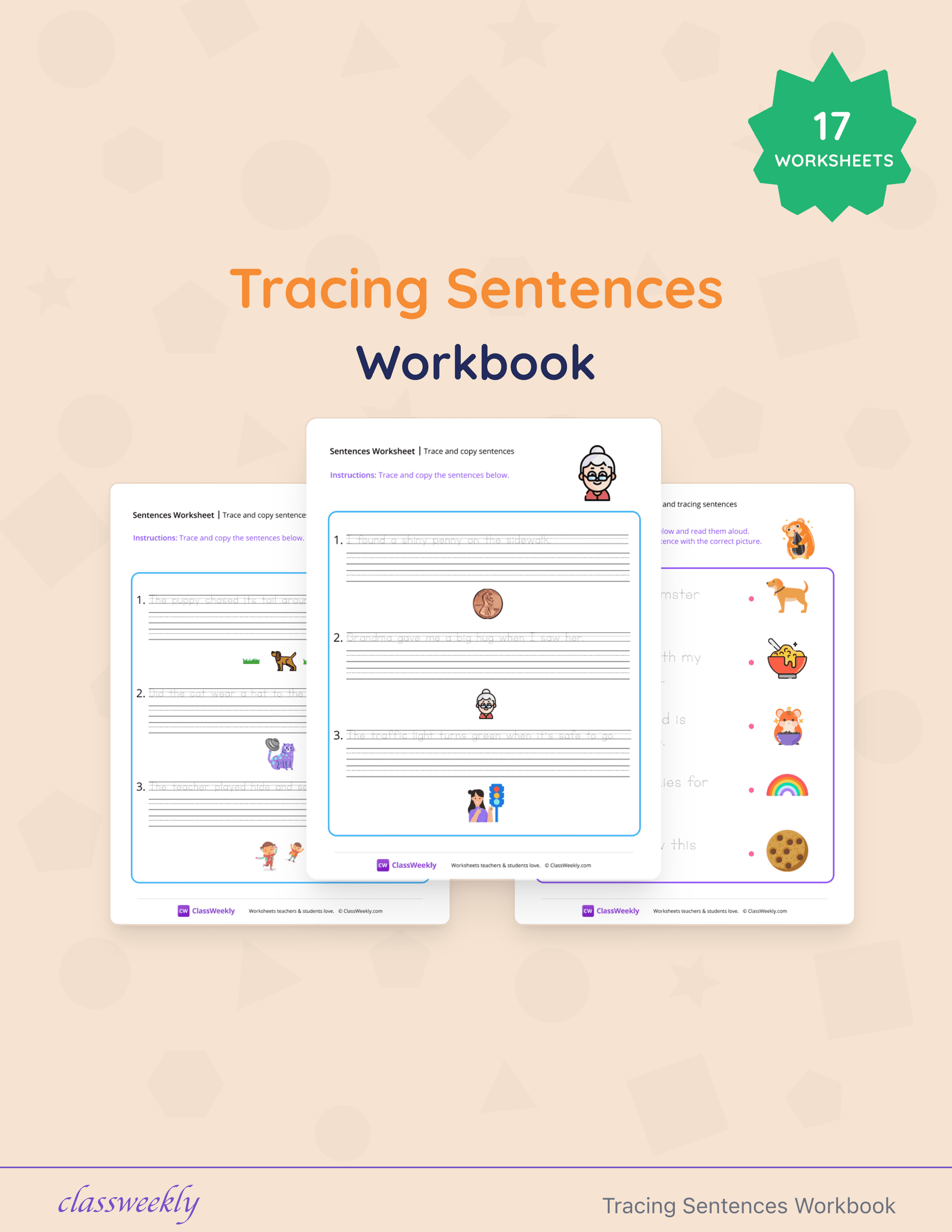 Tracing Sentences Workbook cover