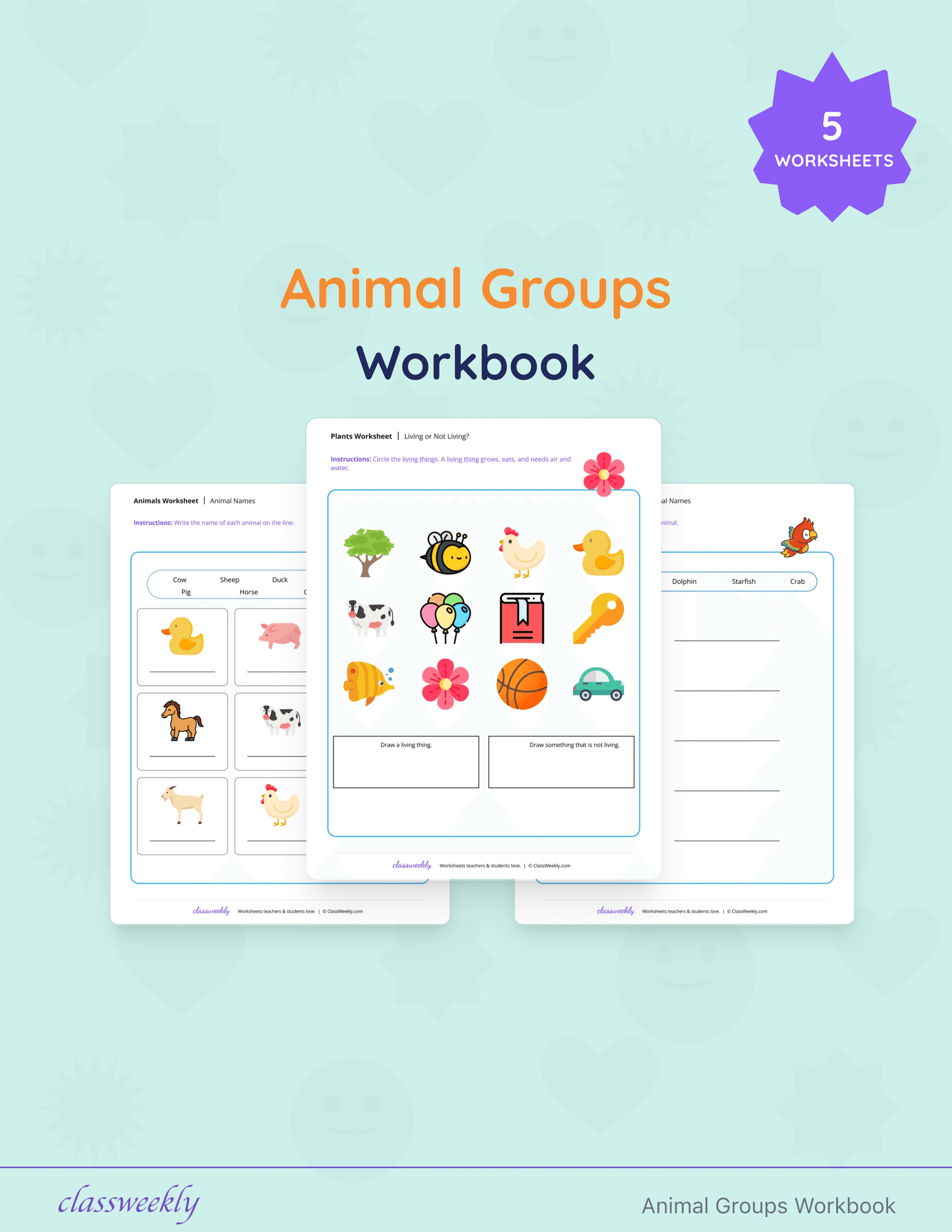 Animal Groups Workbook cover