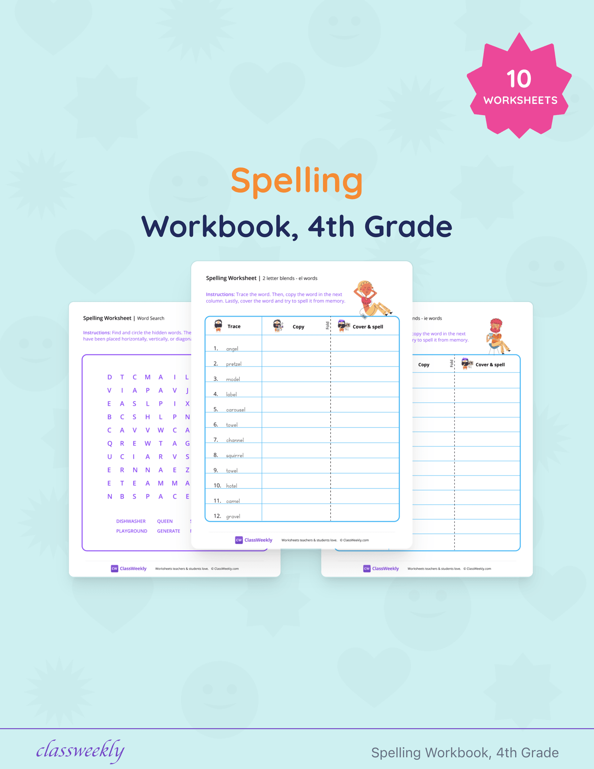 Spelling Workbook, 4th Grade cover