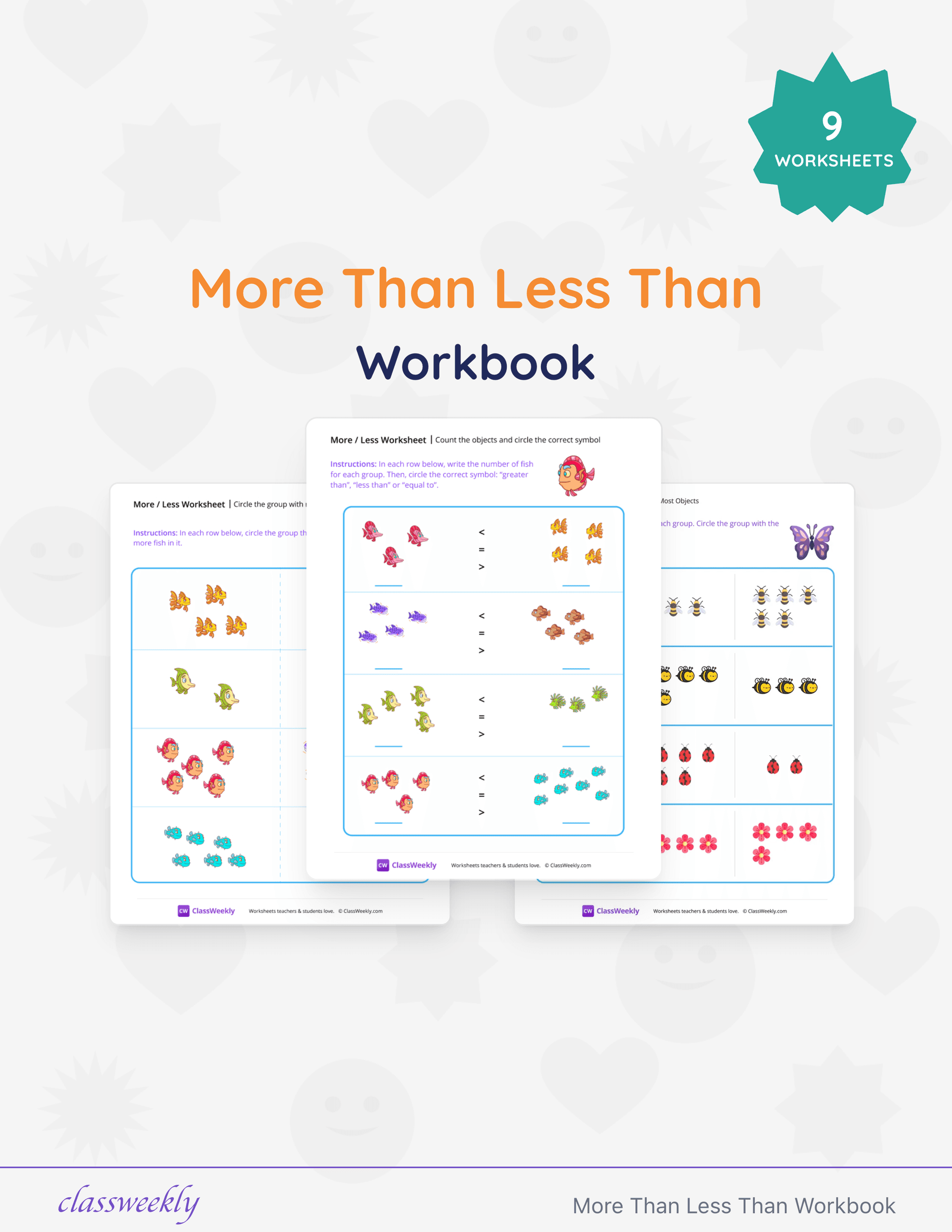 More Than Less Than Workbook cover
