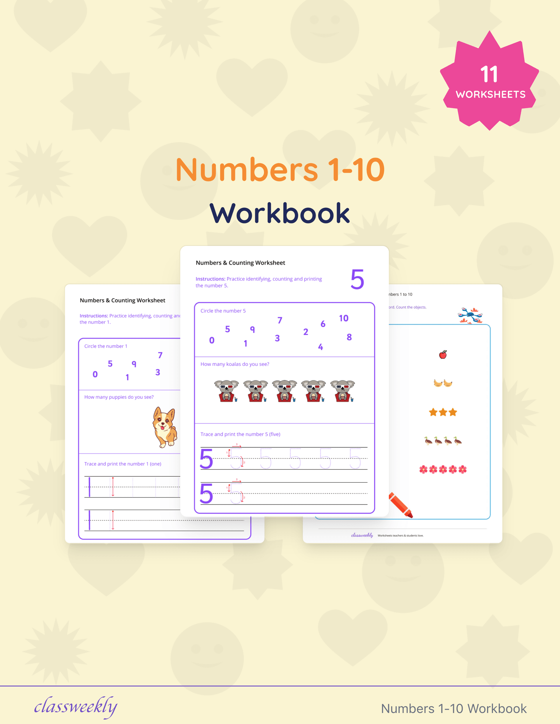 Numbers 1-10 Workbook cover