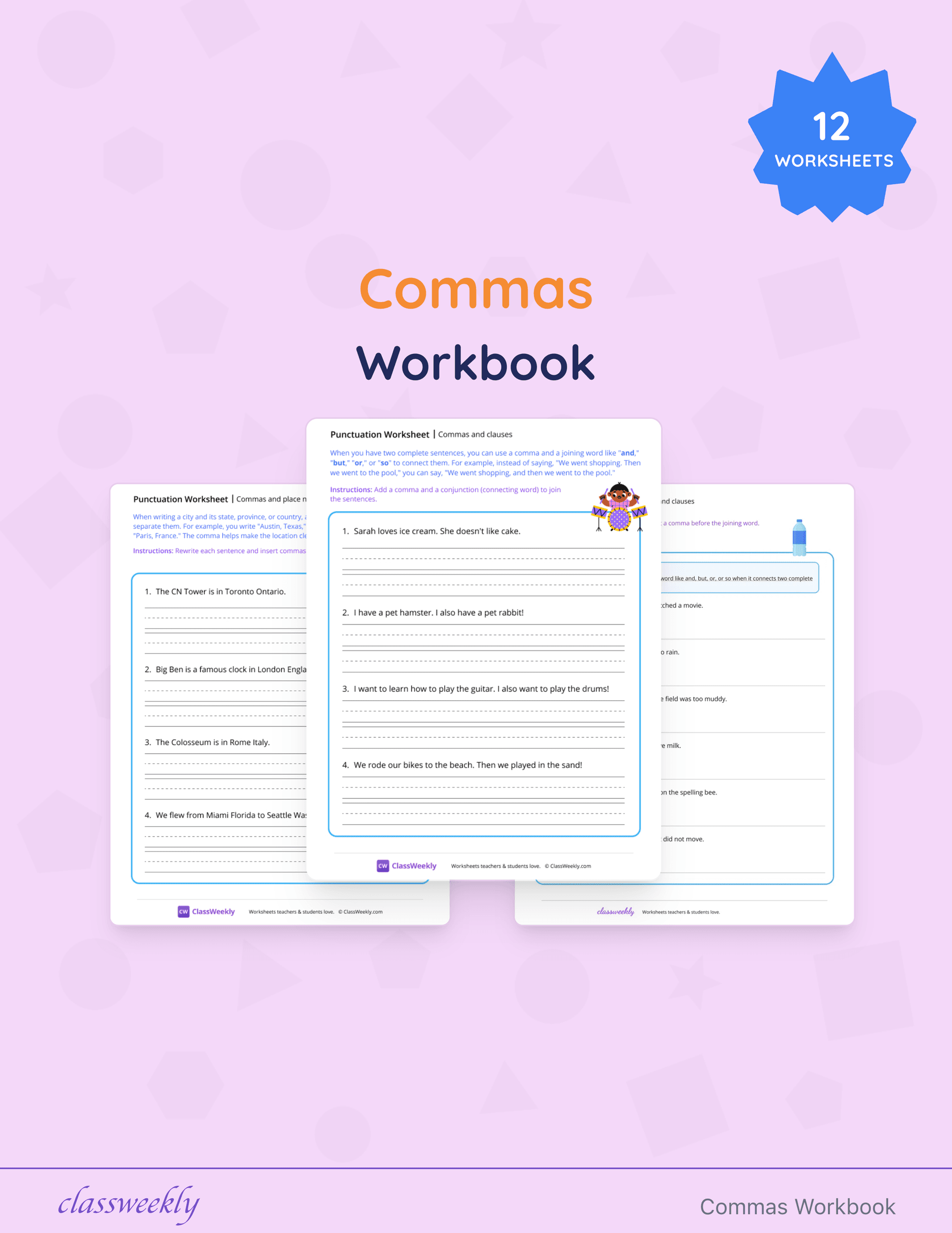 Commas Workbook cover