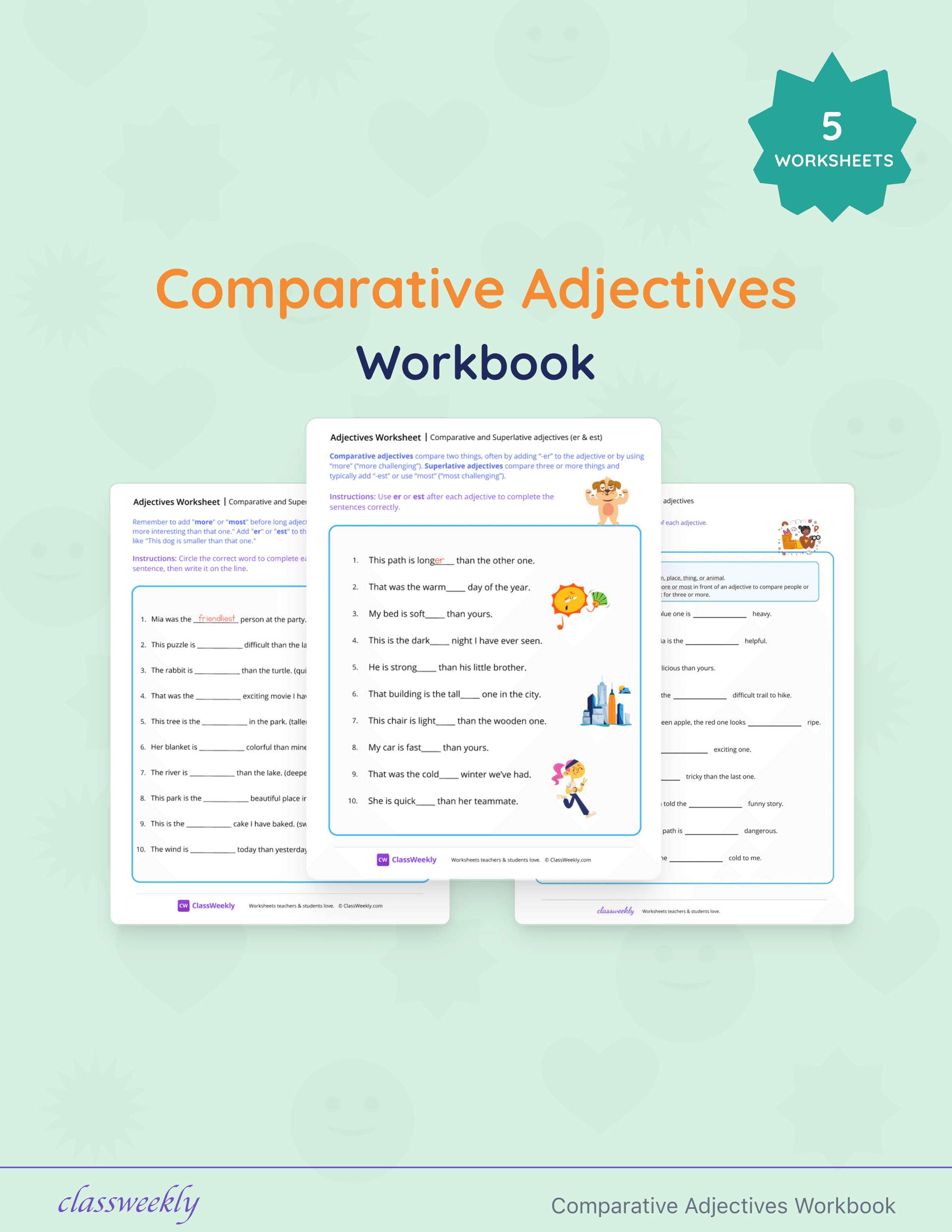 Comparative Adjectives Workbook cover