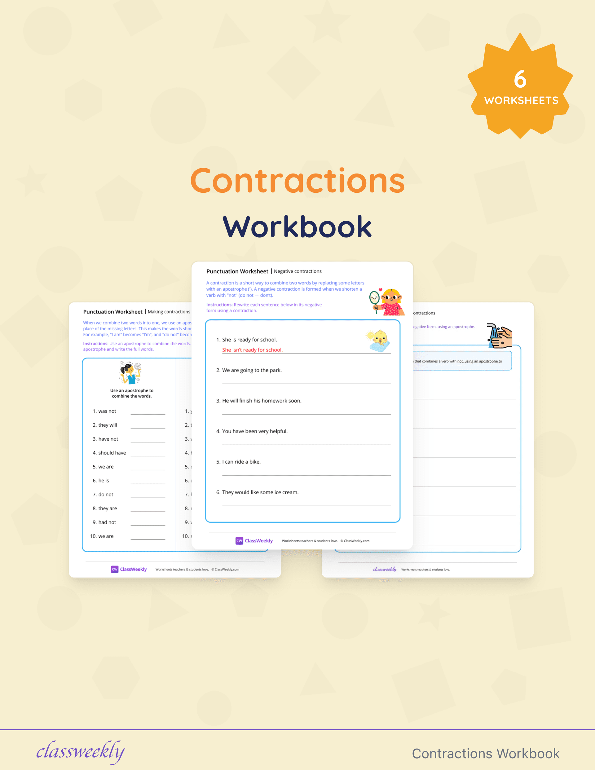 Contractions Workbook cover