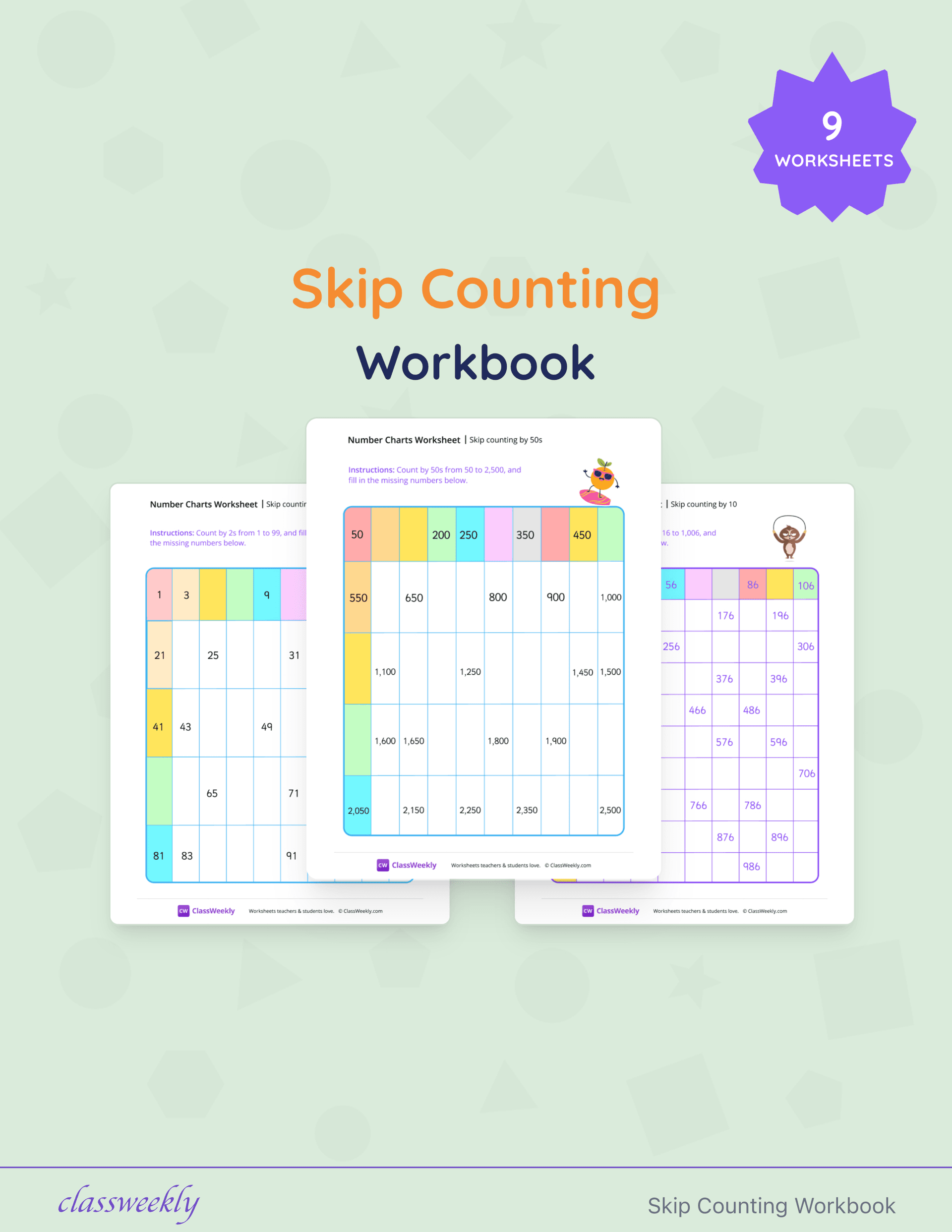 Skip Counting Workbook cover