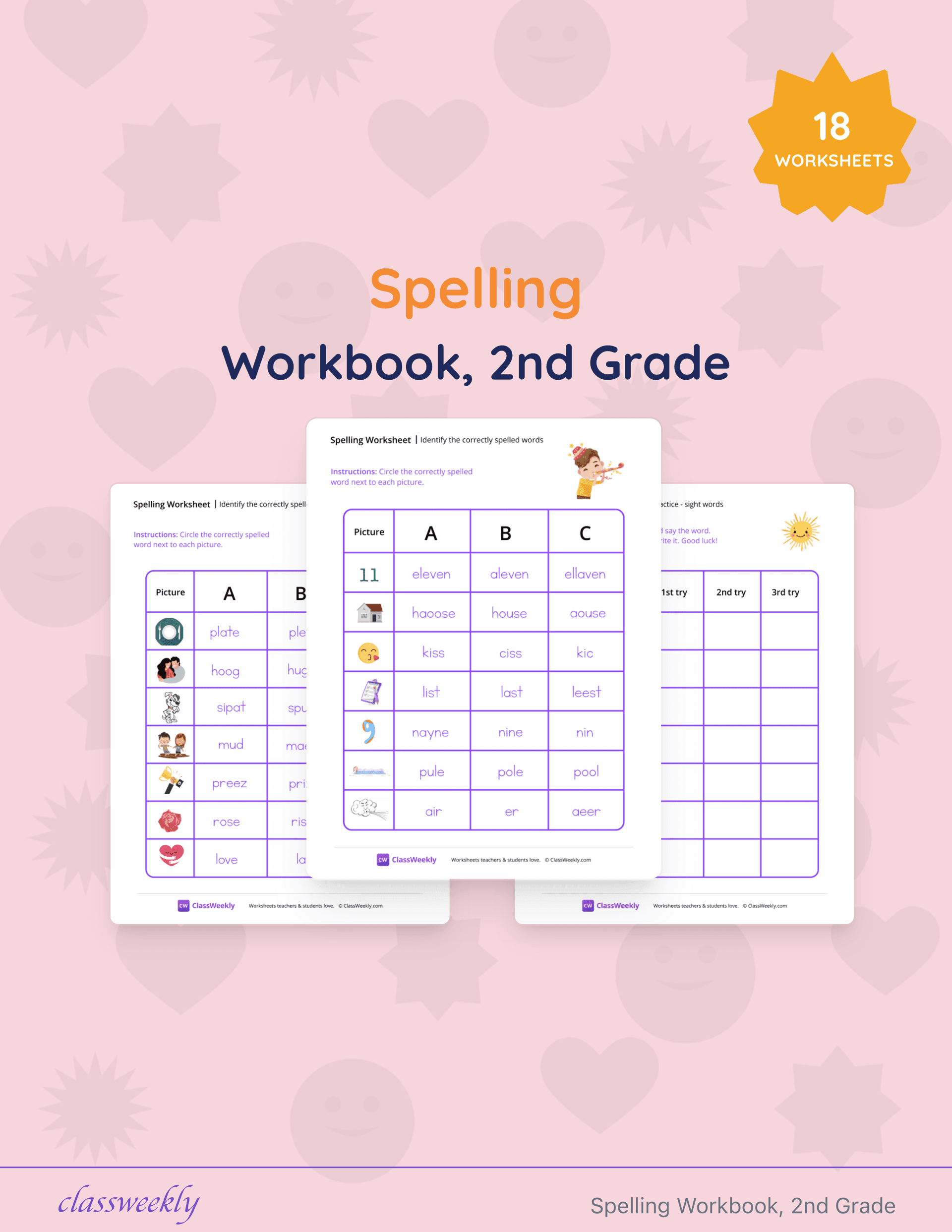 Spelling Workbook, 2nd Grade cover