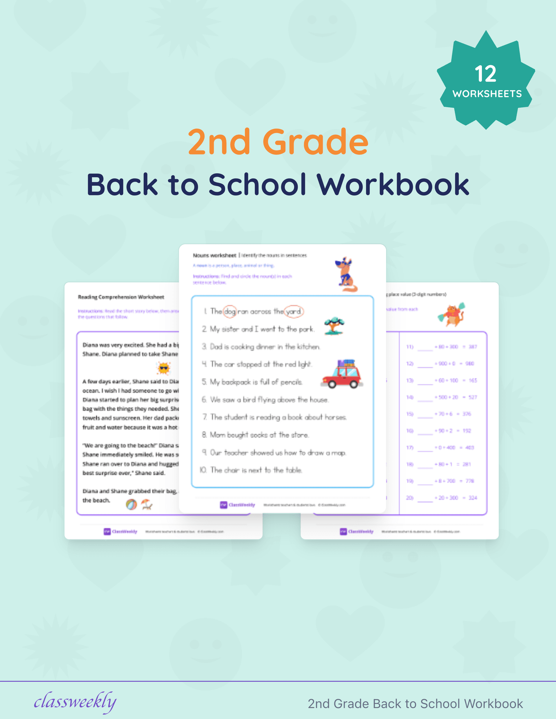 2nd Grade Back to School Workbook cover