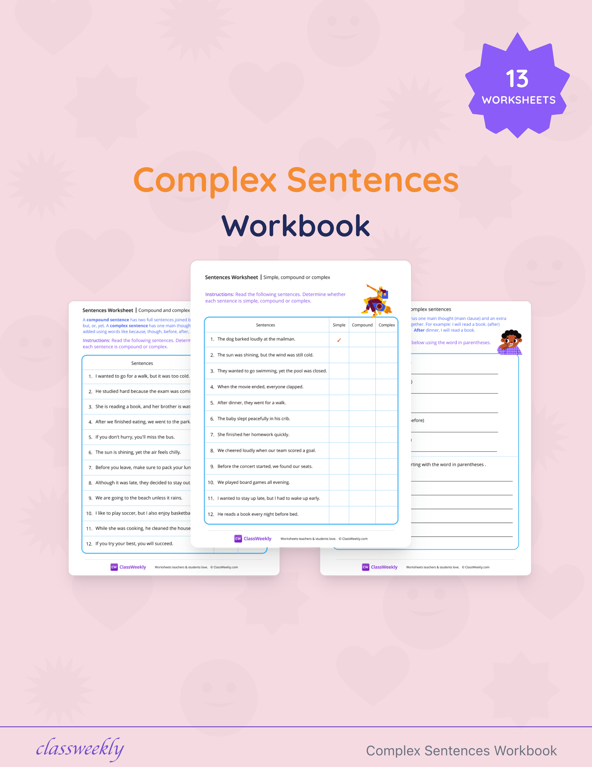 Complex Sentences Workbook cover