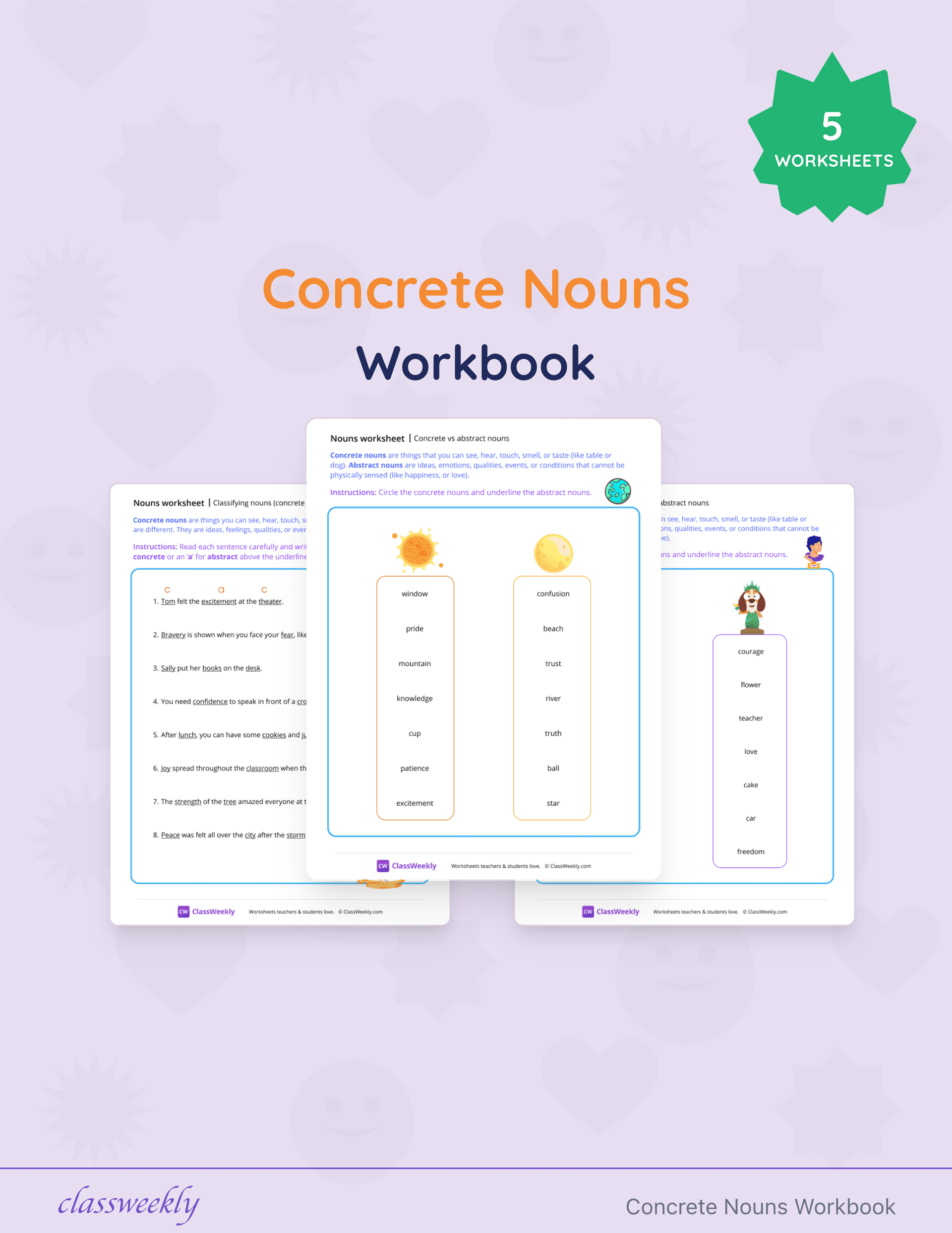 Concrete Nouns Workbook cover