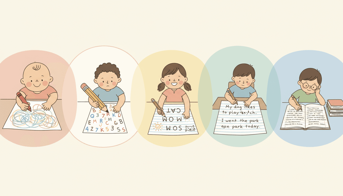 Stages of Writing Development: Pre-K to 5th Grade