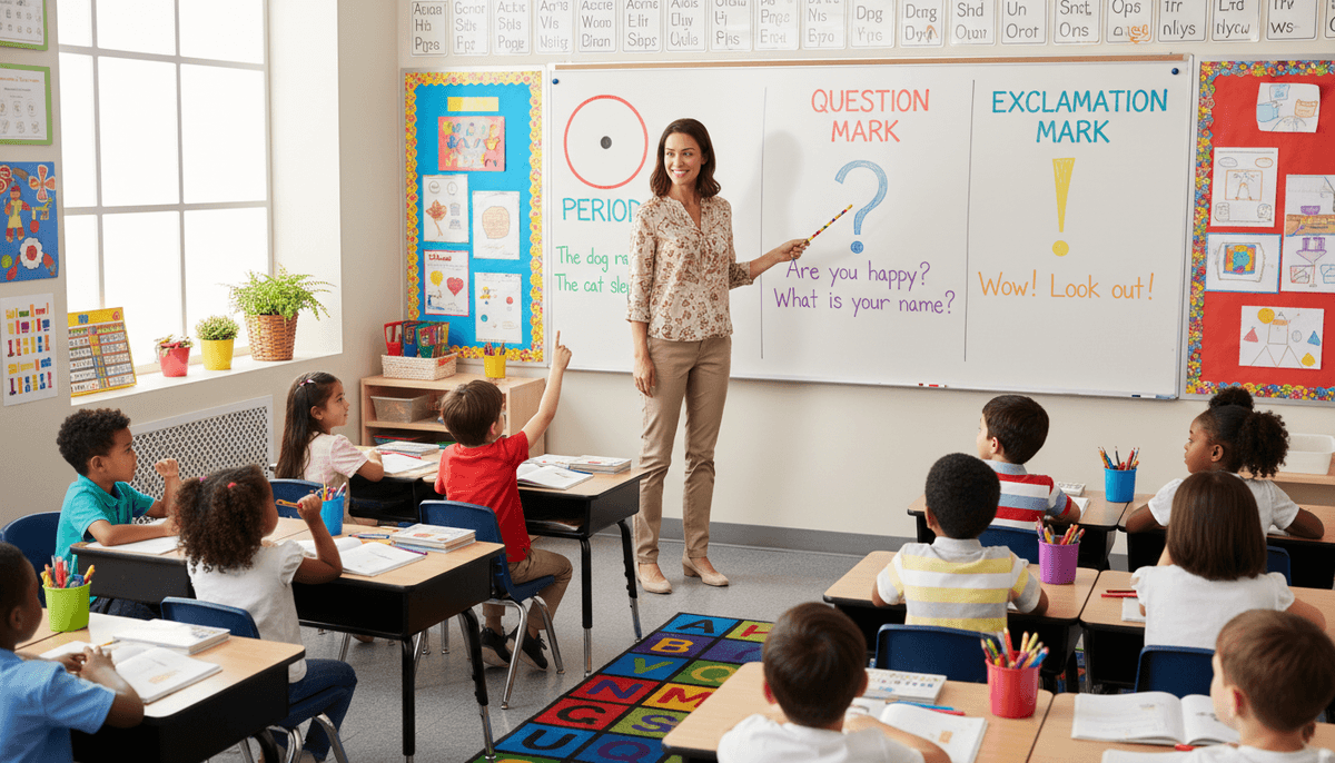 Punctuation Marks for Grade 1: How to Teach Them