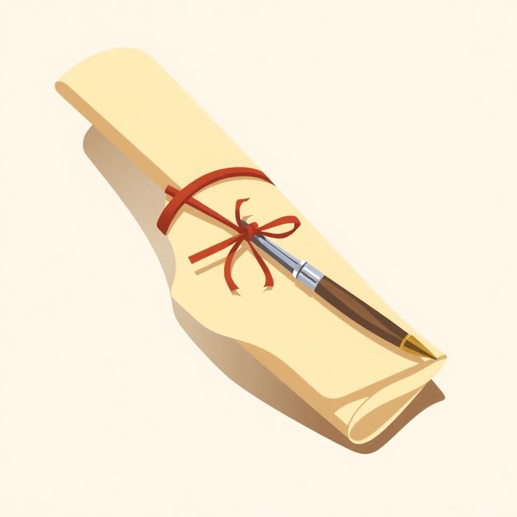 15th Amendment: an old rolled parchment document tied with ribbon