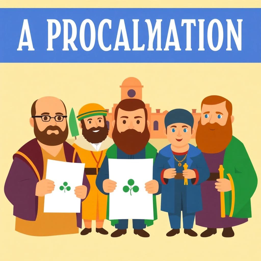 1916 Easter Rising: Proclamation, key leaders, Dublin locations, causes/consequences, classroom activities