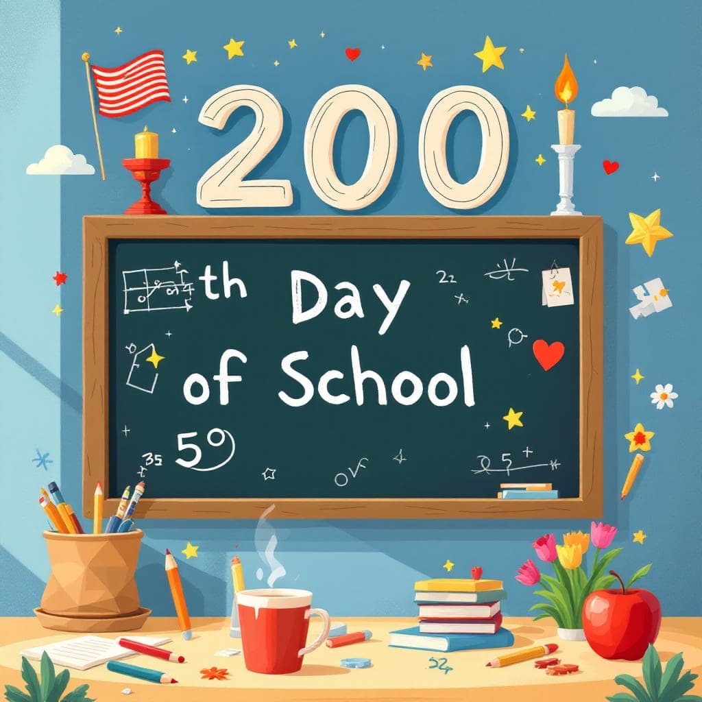 200th Day of School: Extended counting milestone