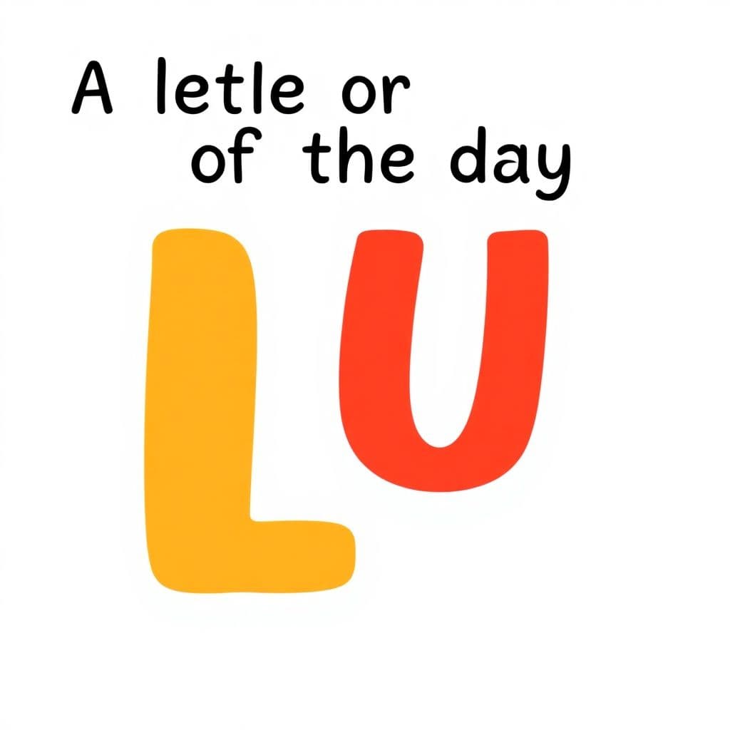 Alphabet Days: Letter-of-the-day dress-up/theme, classroom activities