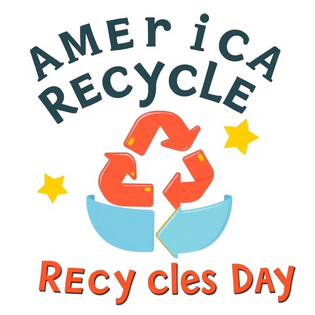 America Recycles Day, America Recycles Day (November 15) promotes recycling and waste reduction. Explore the three R's (Reduce, Reuse, Recycle), sorting materials, and protecting the environment., classroom activities
