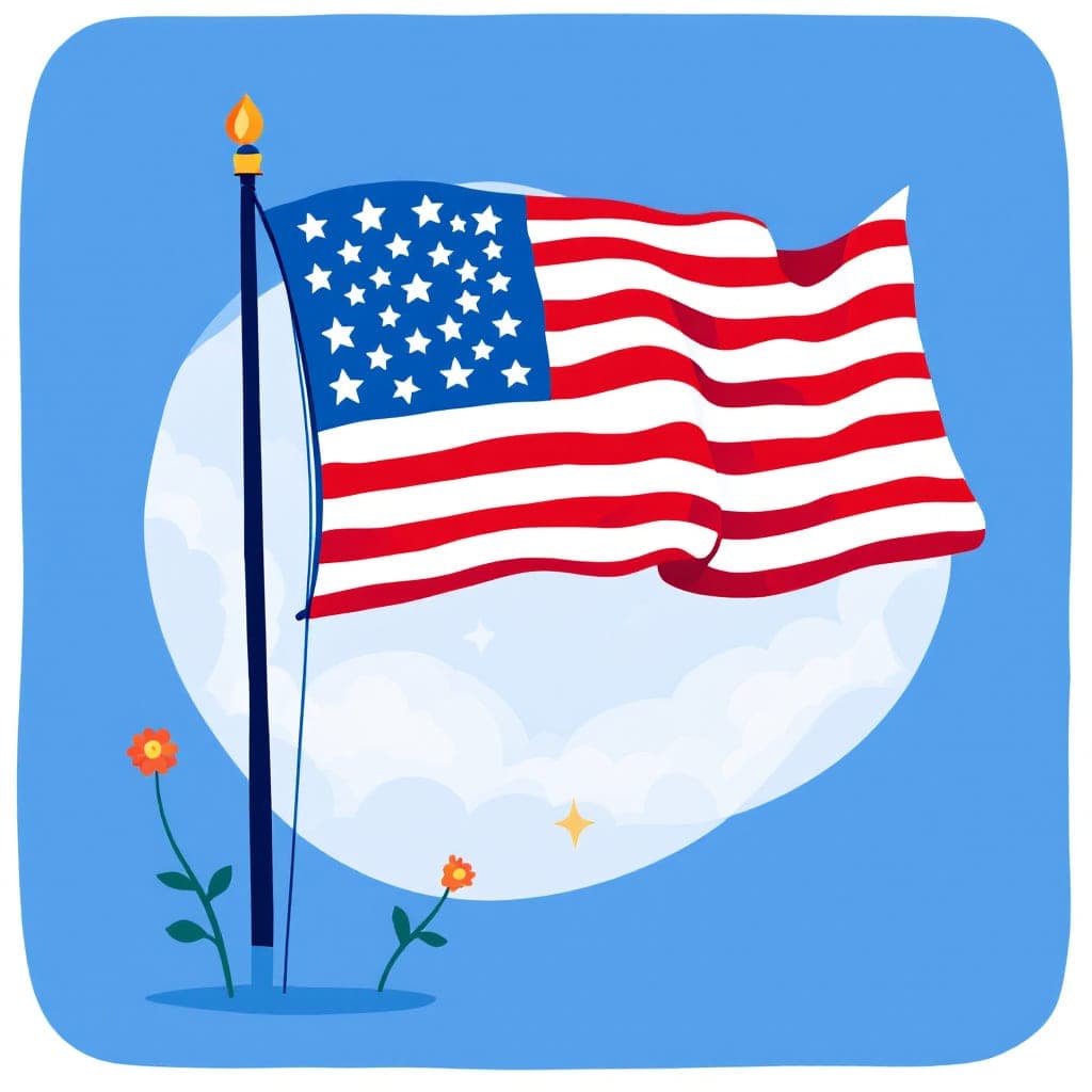 American Flag: Nation's symbol, respect