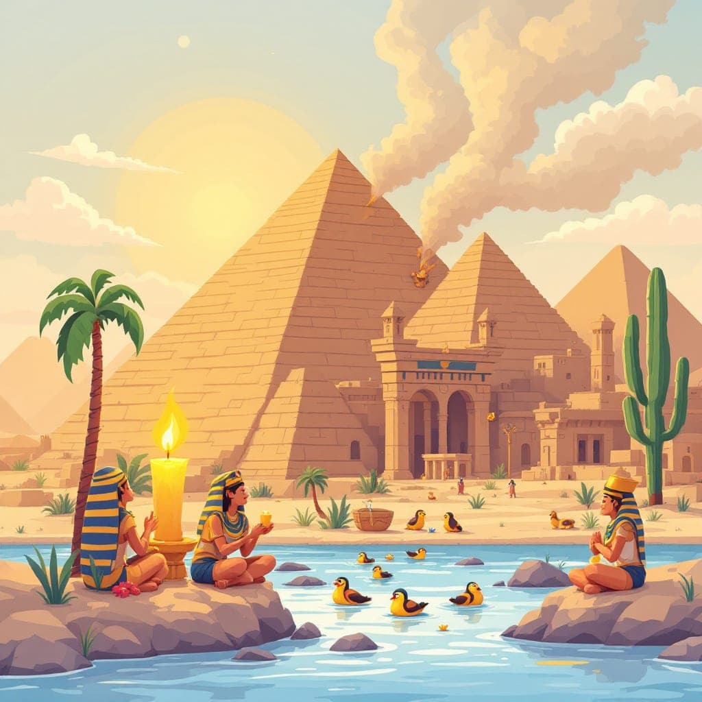 Ancient Egypt: Pyramids, pharaohs, mummification, Nile, classroom activities