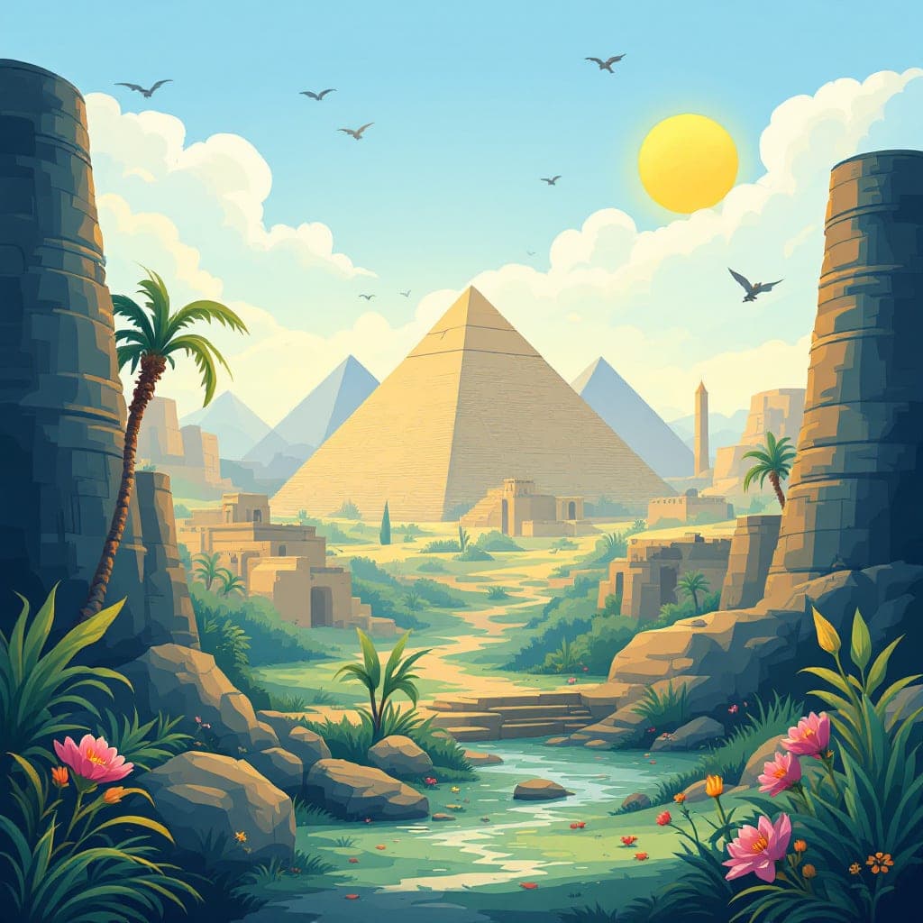 Ancient Egyptians: Nile centrality, pyramids, hieroglyphics, mummification, pharaohs, classroom activities