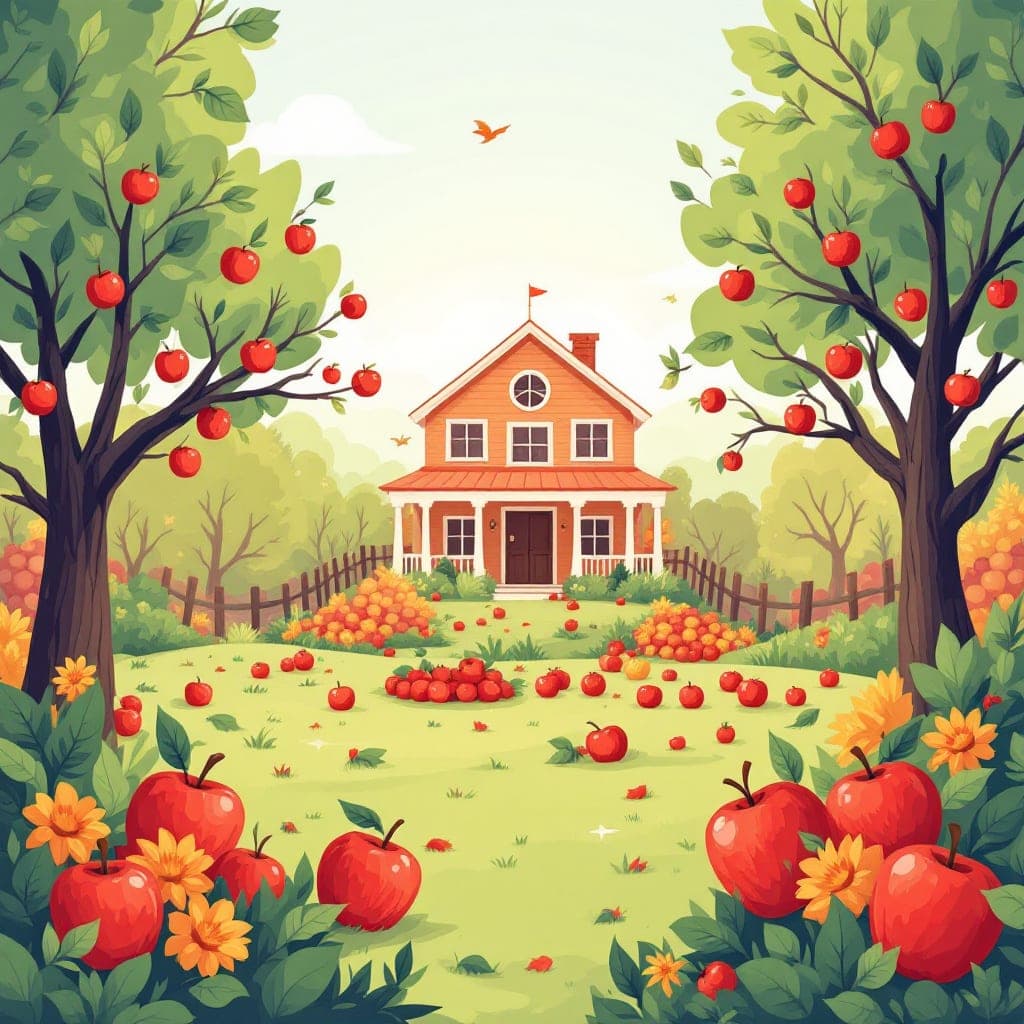 Apple Day: Apple theme day, taste test, life cycle