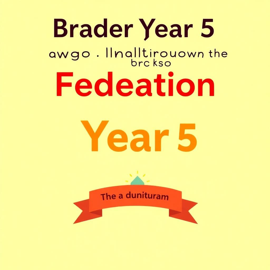 Australian Colonial History: Broader Year 5 history sweep leading toward Federation (fully taught in Year 6), classroom activities
