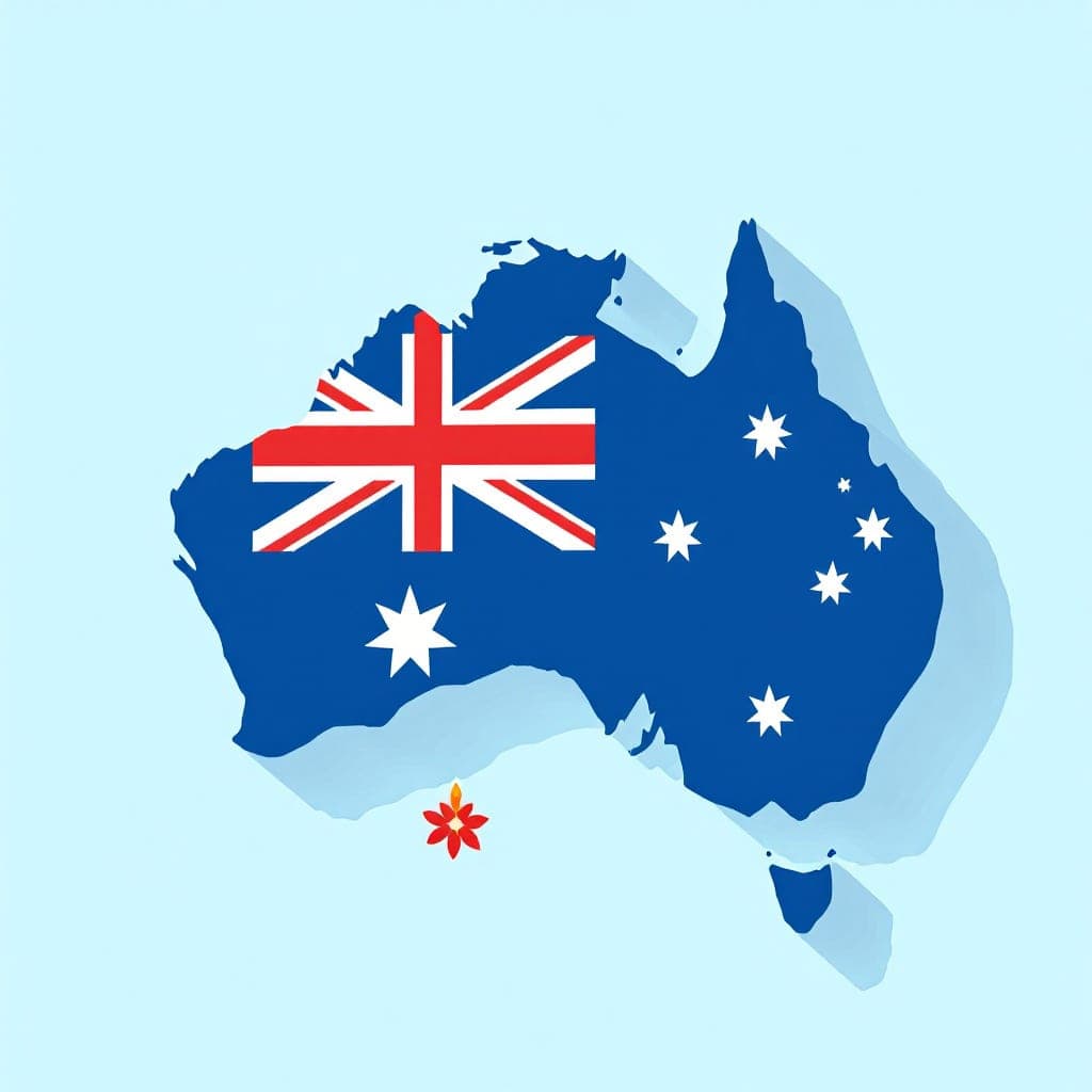 Australian Symbols and Emblems: Commonwealth Coat of Arms, Australian Flag, First Nations flags, floral emblems, religious symbols