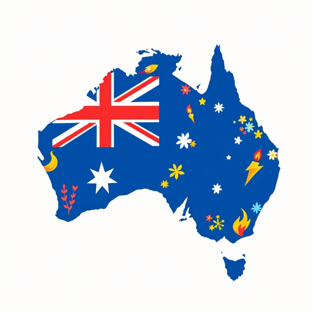 Australia's States, Territories and First Nations Countries: Contemporary Australia as states/territories; Countries/Places of First Nations Australians prior to colonisation