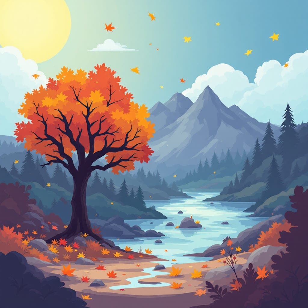 Autumn Equinox: Equal day and night, start of fall, classroom activities