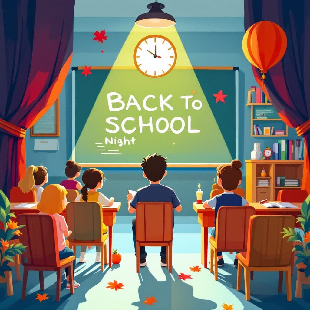 Back to School Night: Families learn about the classroom, classroom activities