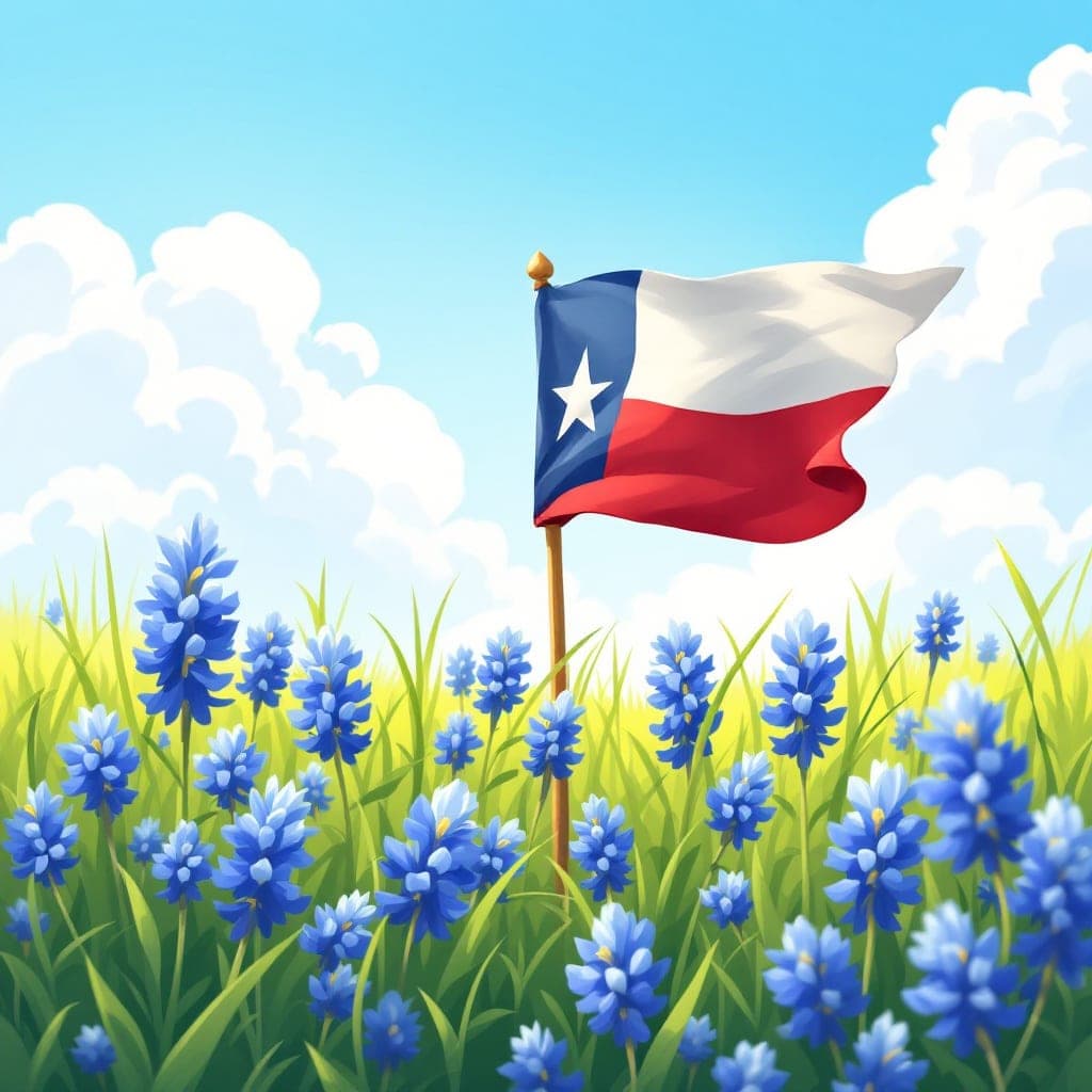 Battle of San Jacinto: a historic flag and an old parchment map, classroom activities