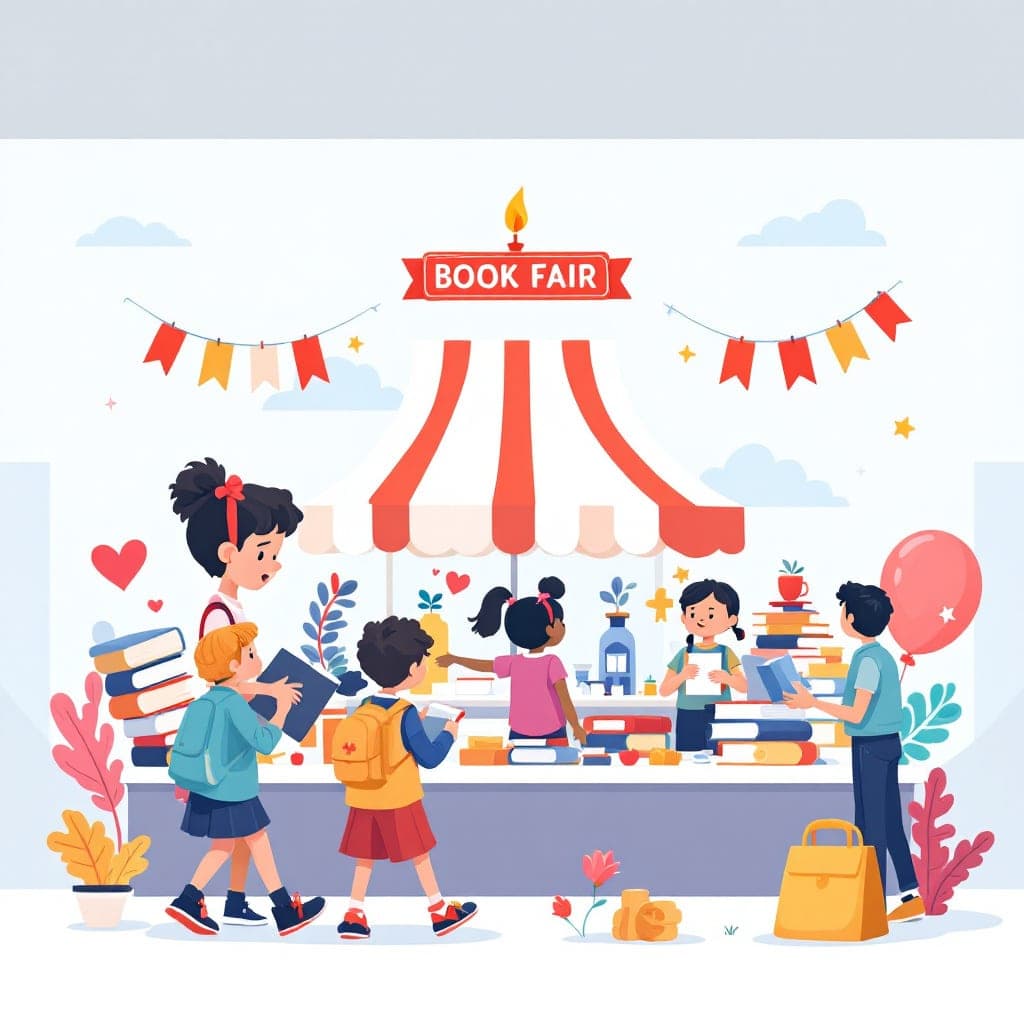 Book Fair: Buying and browsing books