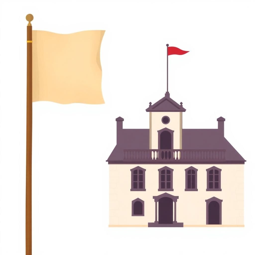 Boston Massacre: a historic flag and an old parchment map, classroom activities