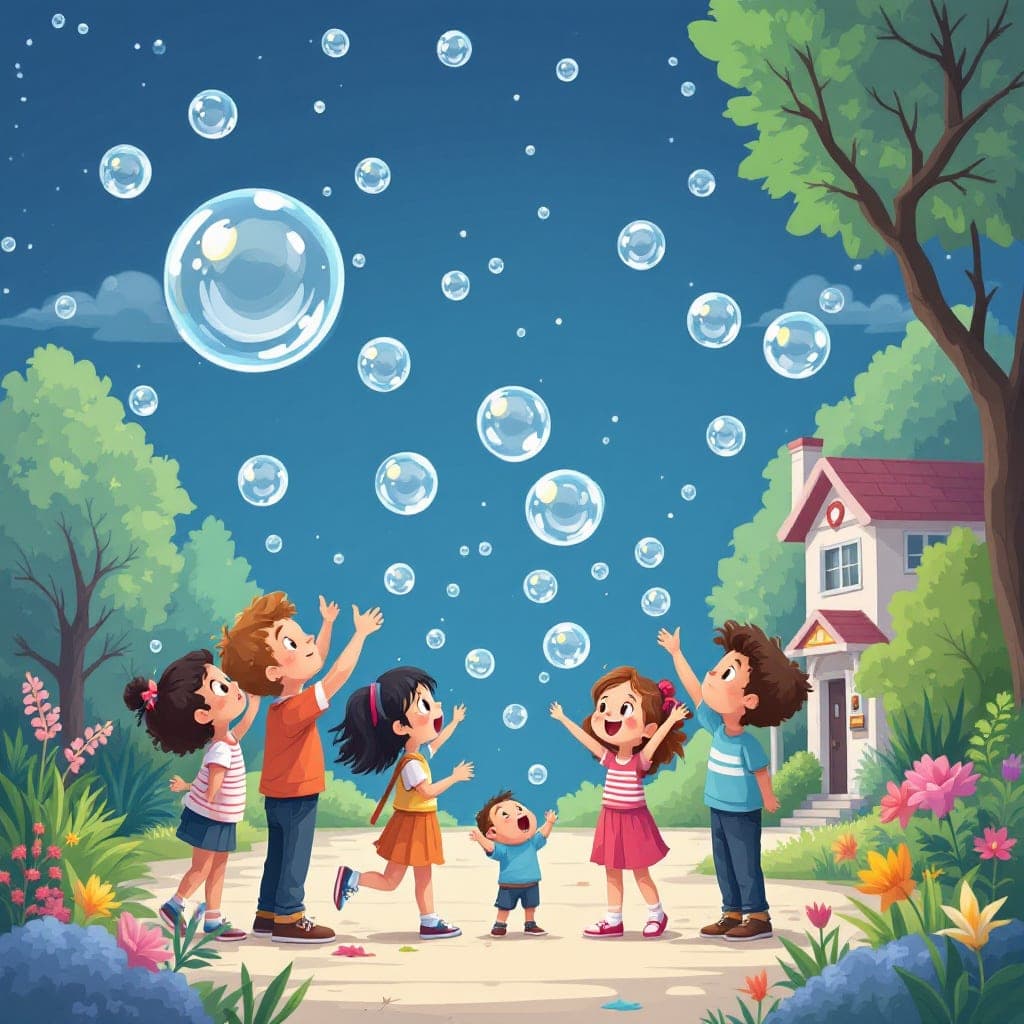 Bubble Day: Outdoor bubble play, science of bubbles