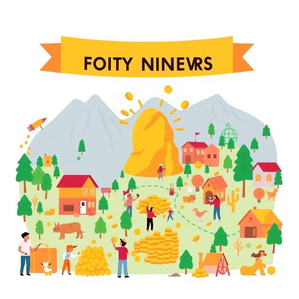 California Gold Rush: Gold discovery, 'forty-niners,' boomtowns