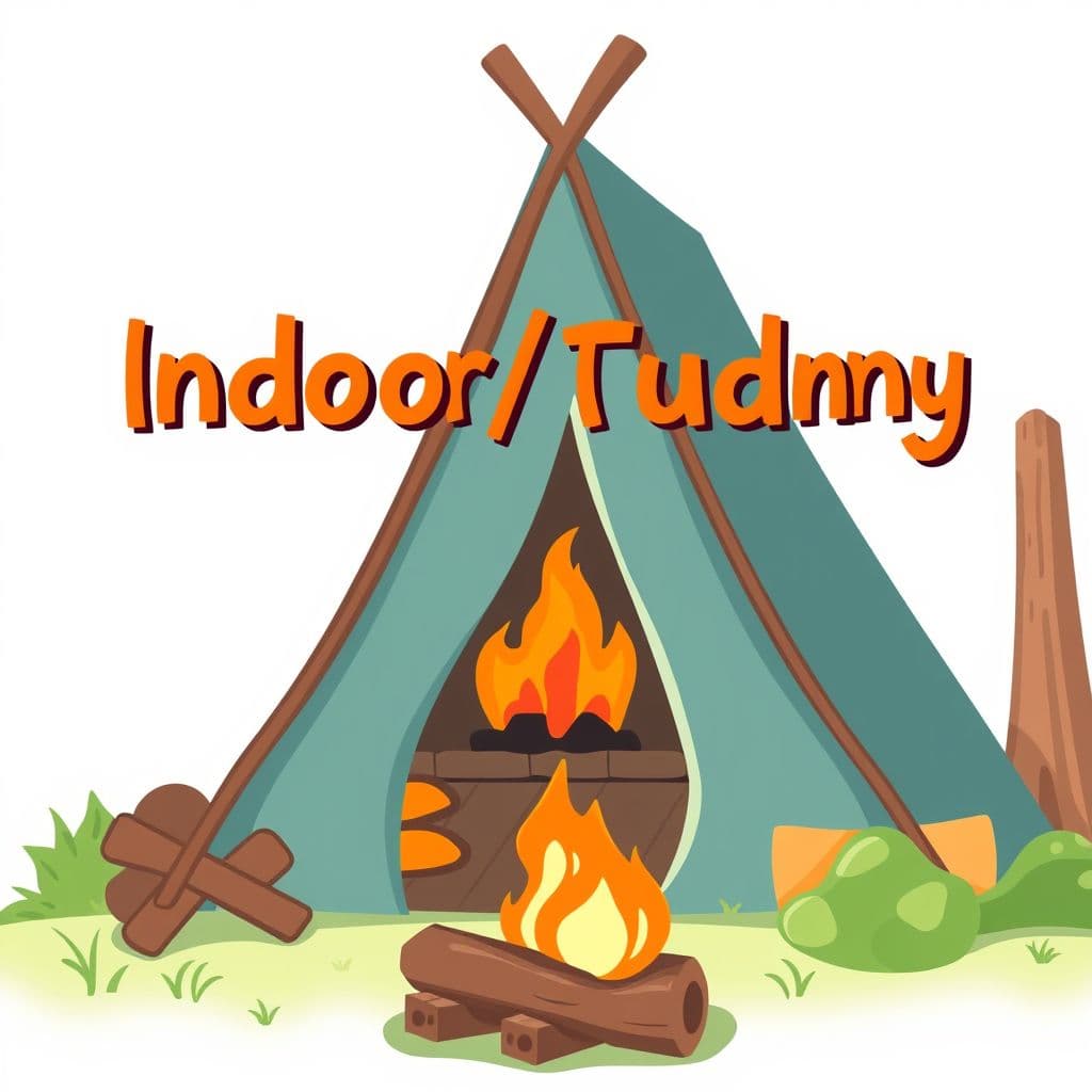 Camping Day: Indoor/outdoor camping theme day, classroom activities