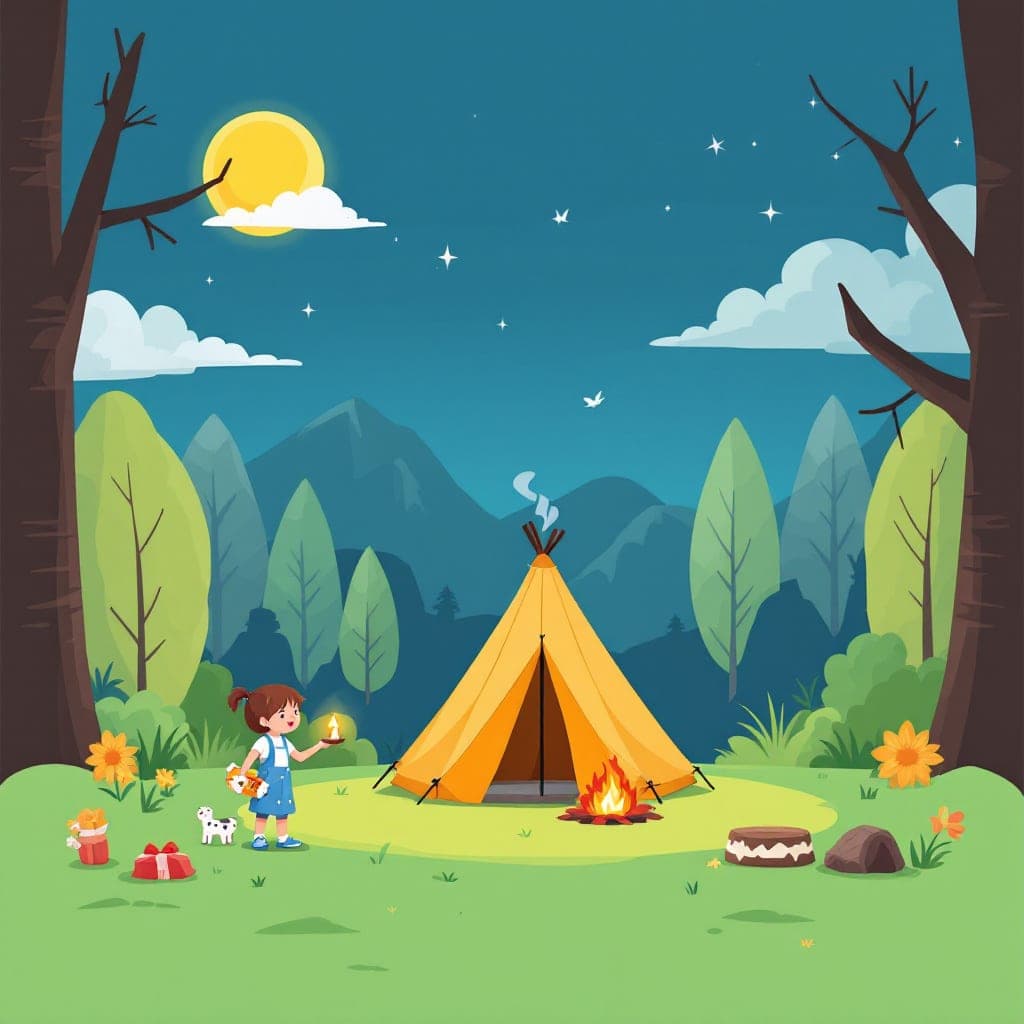 Camping Day: Indoor/outdoor camping theme day, classroom activities