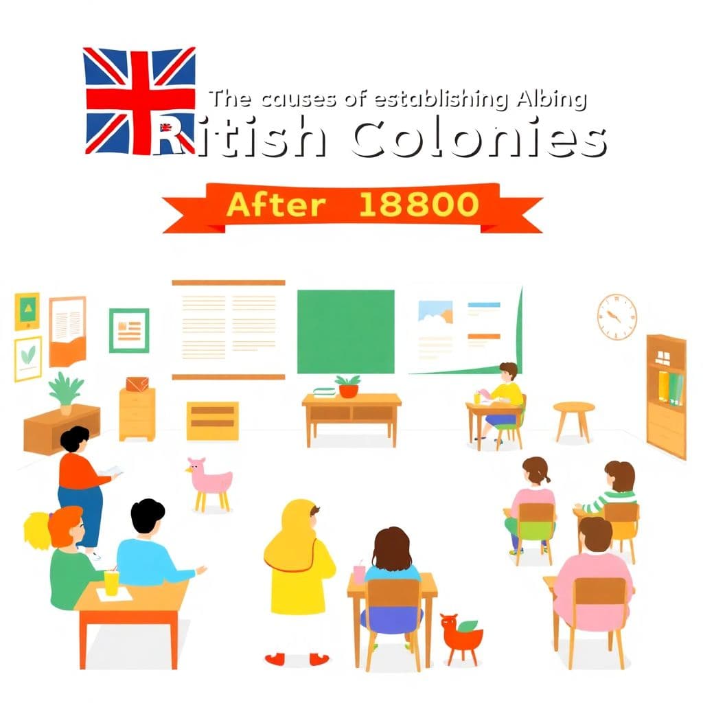 Causes of British Colonization: Economic, political and social causes of establishing British colonies after 1800